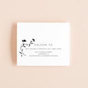 "Floral Union" - Savvy Wedding Invitations in Black Sugar by Pati Cascino - FREE Recipient Addressing