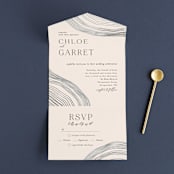 "Rings" - Savvy Wedding Invitations in Natural by Alethea and Ruth - Front Open