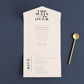 "Finally" - Savvy Wedding Invitations in Ivory by Up Up Creative - Front Open
