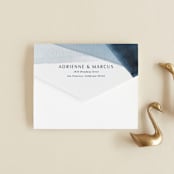 "Trio" - Savvy Wedding Invitations in Ocean by Erin L. Wilson - Closed