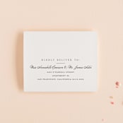 "Cambridge" - Savvy Wedding Invitations in Tuxedo by Amy Kross - FREE Recipient Addressing