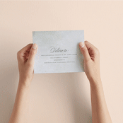 "Roman Landscape" - Savvy Wedding Invitations in Moss by Olivia Kanaley Inman - How it works