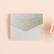 "Roman Landscape" - Savvy Wedding Invitations in Moss by Olivia Kanaley Inman - Closed