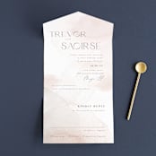 "kirsch" - Savvy Wedding Invitations in Sand by chocomocacino - Front Open