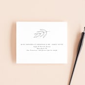 "Denali" - Savvy Wedding Invitations in Linen by Carly Reed Walker - FREE Recipient Addressing