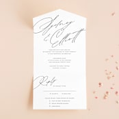 "By Your Side" - Savvy Wedding Invitations in Crest by Design Lotus - Front Open
