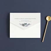 "Flourish" - Savvy Wedding Invitations in Bluemoon by Jen Owens - Closed