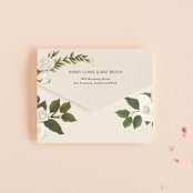 "Rose Garden" - Savvy Wedding Invitations in Porcelain by Susan Moyal - Closed