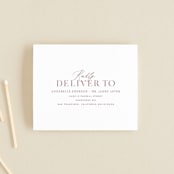 "Magic Hour" - Savvy Wedding Invitations in Desert Rose by Hooray Creative - FREE Recipient Addressing