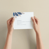 "Bouquet" - Savvy Wedding Invitations in Cobalt by Jen Owens - How it works