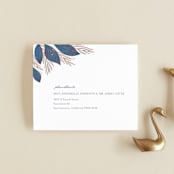 "Bouquet" - Savvy Wedding Invitations in Cobalt by Jen Owens - FREE Recipient Addressing