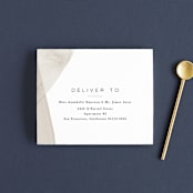 "Gossamer" - Savvy Wedding Invitations in Sandstone by Kate Ahn - FREE Recipient Addressing