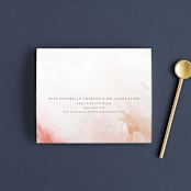 "Delicate brushstrokes" - Savvy Wedding Invitations in Blush by Lucrecia Caporale - FREE Recipient Addressing