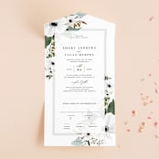"Inverness" - Savvy Wedding Invitations in Pistachio by Nicole Whiddon - Front Open
