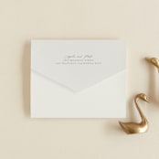 "Spring Dash" - Savvy Wedding Invitations in Pewter by Grace Kreinbrink - Closed