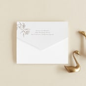"Monogrammed" - Savvy Wedding Invitations in Taupe by Chris Griffith - Closed