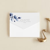 "A Wedding Watercolor" - Savvy Wedding Invitations in Cornflower by Chris Griffith - Closed