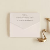 "Sunset Beach" - Savvy Wedding Invitations in Sand by Owl and Toad - Closed