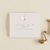 "Pampas & Palms" - Savvy Wedding Invitations in Ash by Kaydi Bishop - FREE Recipient Addressing