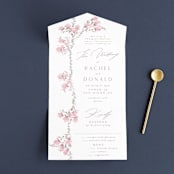 "butter blossoms" - Savvy Wedding Invitations in Posie by Phrosné Barwood - Front Open