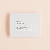 "Align" - Savvy Wedding Invitations in Linen by JoAnn Jinks - FREE Recipient Addressing