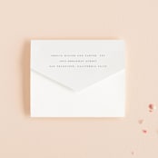 "Slate" - Savvy Wedding Invitations in Bridal Veil by Up Up Creative - Closed