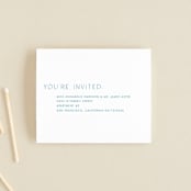 "Juniper" - Savvy Wedding Invitations in Capri by Blustery August - FREE Recipient Addressing