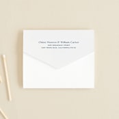"modern folk" - Savvy Wedding Invitations in Blush by GeekInk Design - Closed