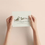 "Vintage Print" - Savvy Wedding Invitations in Licorice by GeekInk Design - How it works