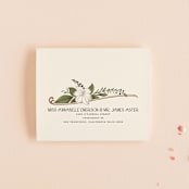 "Vintage Print" - Savvy Wedding Invitations in Licorice by GeekInk Design - FREE Recipient Addressing