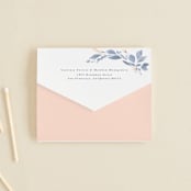"Cascading Floral" - Savvy Wedding Invitations in Lagoon by Corinne Malesic - Closed