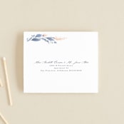 "Cascading Floral" - Savvy Wedding Invitations in Lagoon by Corinne Malesic - FREE Recipient Addressing