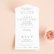 "Regal" - Savvy Wedding Invitations in Marine by Lauren Chism - Front Open