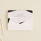 "Inky" - Savvy Wedding Invitations in Onyx by Inkblot Design - Closed