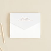 "Modern Ticket" - Savvy Wedding Invitations in Rust by Alethea and Ruth - Closed
