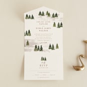 "Into the Forest" - Savvy Wedding Invitations in Cream by Alethea and Ruth - Front Open