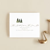 "Into the Forest" - Savvy Wedding Invitations in Cream by Alethea and Ruth - FREE Recipient Addressing