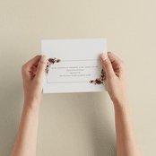 "Dried Floral Wreath" - Savvy Wedding Invitations in Cabernet by Erin Deegan - How it works