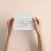 "Delicate monogram" - Savvy Wedding Invitations in Ecru by Hooray Creative - How it works