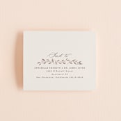"Delicate monogram" - Savvy Wedding Invitations in Ecru by Hooray Creative - FREE Recipient Addressing