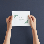"Ornate" - Savvy Wedding Invitations in Sage by Jen Owens - How it works
