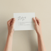 "Violet " - Savvy Wedding Invitations in Linen by Kelly Schmidt - How it works
