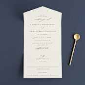 "Softly Swept" - Savvy Wedding Invitations in Ivory by Carolyn Nicks - Front Open