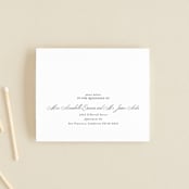 "When I Fall In Love" - Savvy Wedding Invitations in Snow Bright by Design Lotus - FREE Recipient Addressing