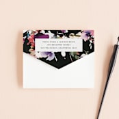 "Beauties" - Savvy Wedding Invitations in Noir by Lori Wemple - Closed
