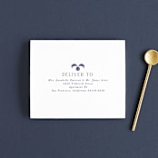 "Topkapi" - Savvy Wedding Invitations in Cobalt by Nazia Hyder - FREE Recipient Addressing
