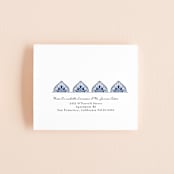 "Calcutta Stamp" - Savvy Wedding Invitations in Azure by Oma N. Ramkhelawan - FREE Recipient Addressing