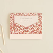 "Mizu Pattern" - Savvy Wedding Invitations in Ruby by Kanika Mathur - Closed