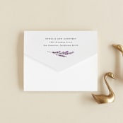 "Romantic Florals" - Savvy Wedding Invitations in Violet by Hooray Creative - Closed