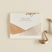 "leaf contour" - Savvy Wedding Invitations in Natural by Susan Zinader - Closed